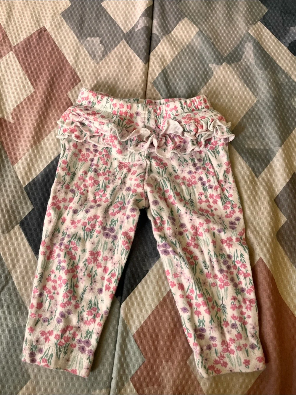 Carter's Floral Print Leggings in Pink, Purple & Green
